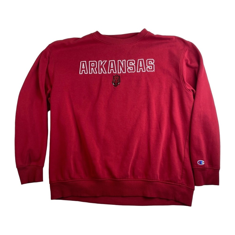 Arkansas Razorbacks Xl Champion Sweatshirt Pullover Mens Red